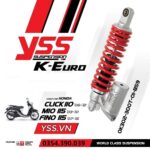 Phuộc Mio/Click 110/Luvias/Honda Beat 110cc (YSS K-EURO Bình dầu Bạc)