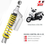 Phuộc YSS G-SPORT Click/Vario/Vision/SH MODE OG302-330TRL-05-4-JX LASER MARKING